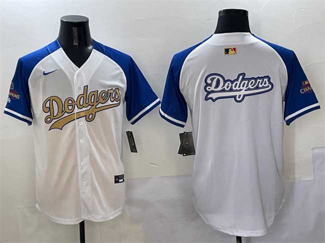 Men%27s Los Angeles Dodgers Team Big Logo White Royal Gold 2024 World Series Champions Vapor Limited Stitched Jersey->miami marlins->MLB Jersey